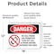 Signmission No Cell Phone Use In Area, 18 in W x Rectangle, Vinyl Decal OS-2PACK-DS-D-1218-L-1736 - alternate 3